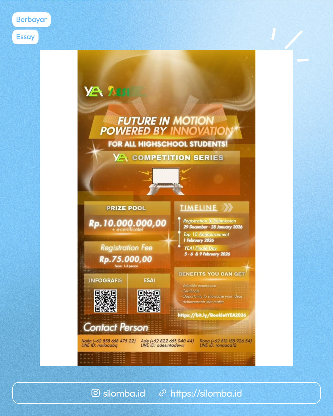 Essay & Infographic Competition - Poster 1