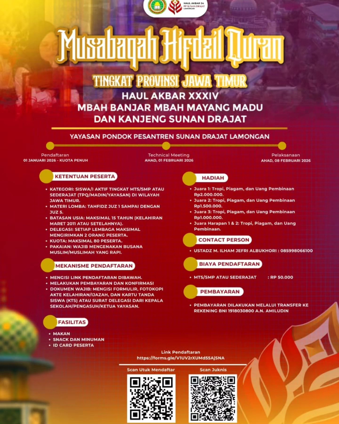 PERLOMBAAN DALAM RANGKA HAUL AKBAR XXXIV - Poster 2