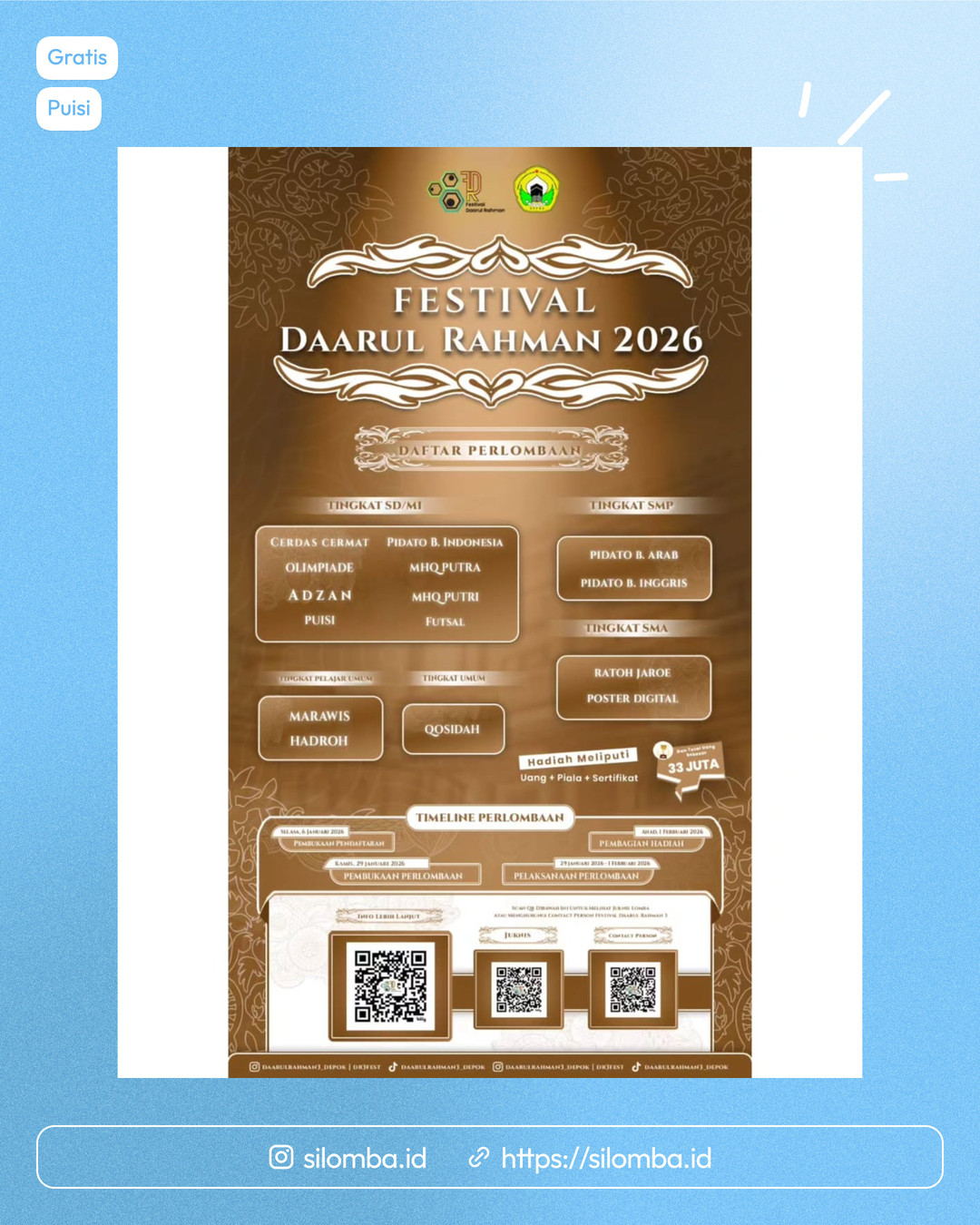 FESTIVAL DAARUL RAHMAN 2026 - Poster 1