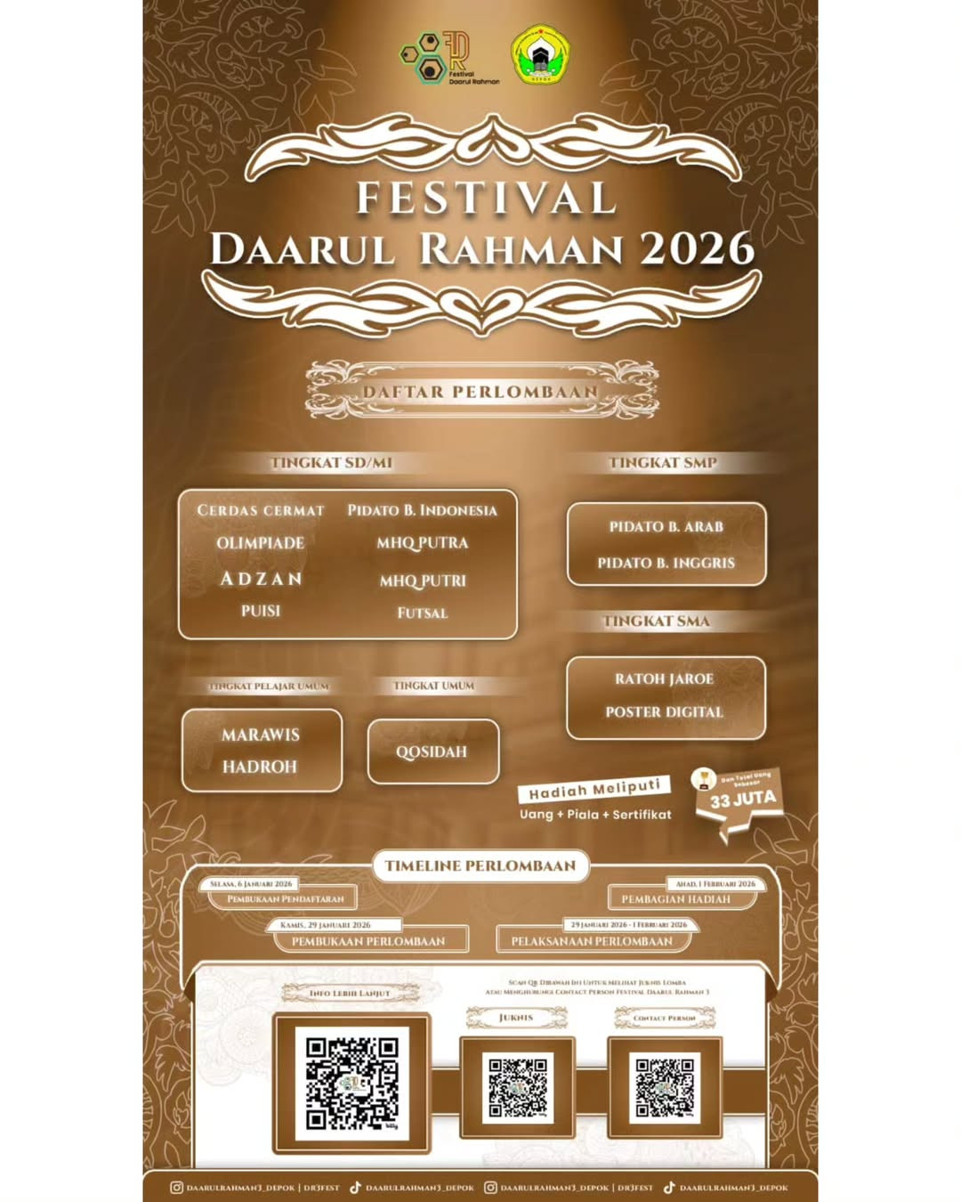 FESTIVAL DAARUL RAHMAN 2026 - Poster 2