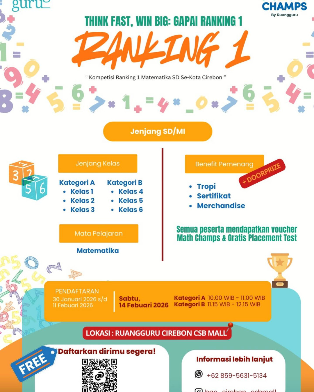 LOMBA RANKING 1 MATEMATIKA! - Poster 2