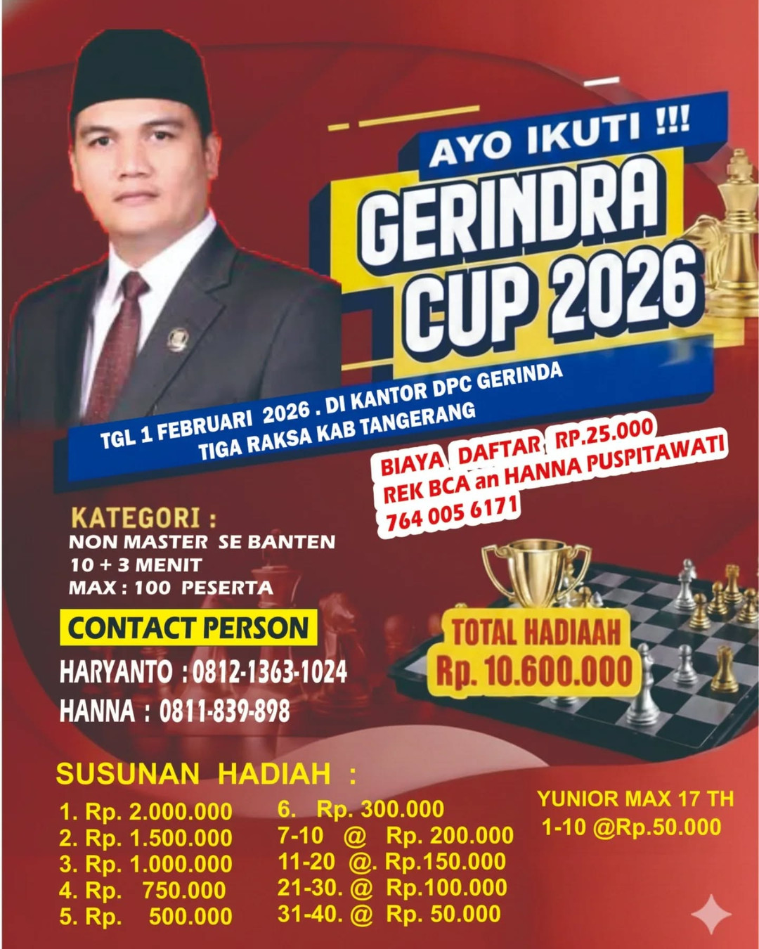 Gerindra Cup 2026 - Poster 2