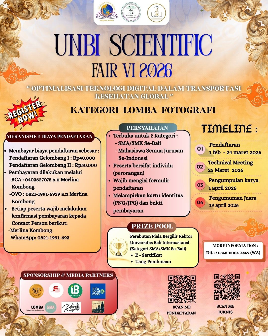 𝑼𝑵𝑩𝑰 𝑺𝑪𝑰𝑬𝑵𝑻𝑰𝑭𝑰𝑪 𝑭𝑨𝑰𝑹 𝑽𝑰 𝟐𝟎𝟐𝟔 - Poster 2