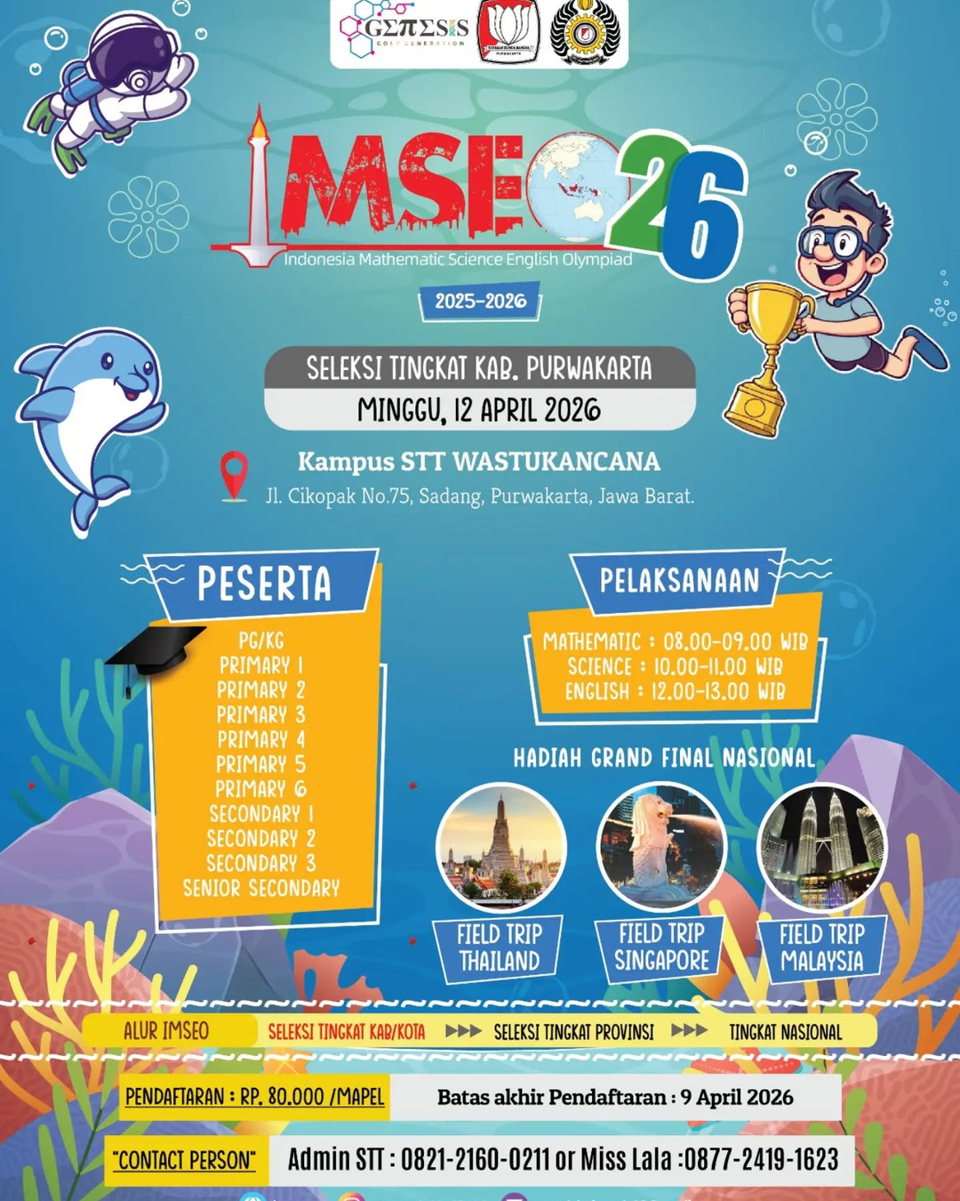 IMSEO ’26 (Indonesia Mathematic Science English Olympiad) - Poster 2