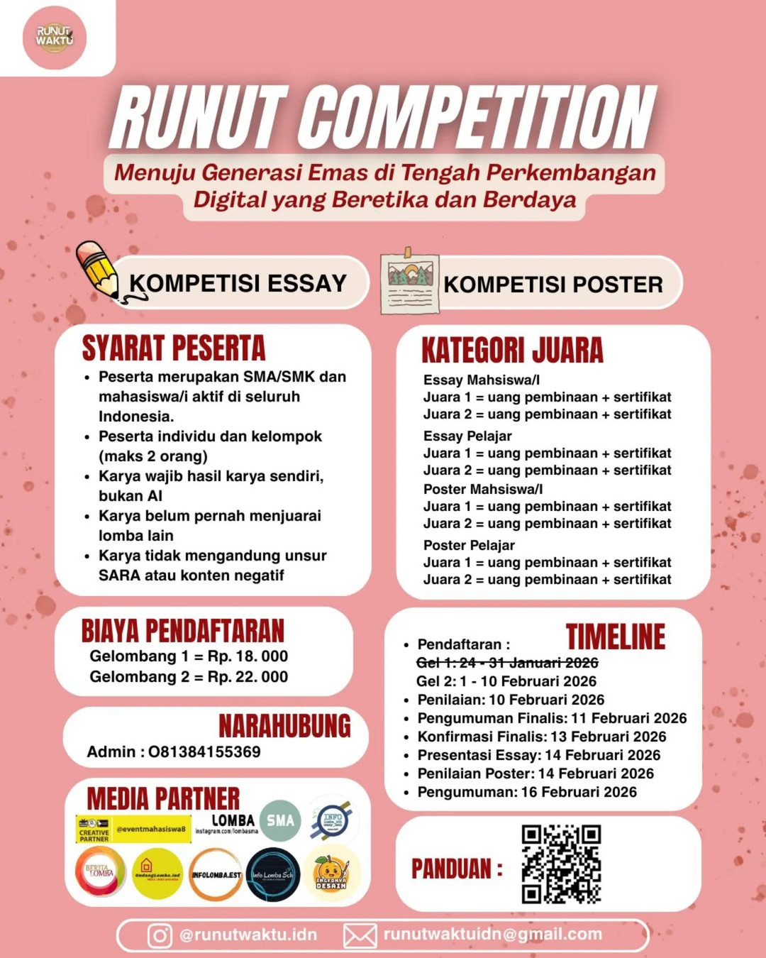 RUNUT COMPETITION 2026 - Poster 2