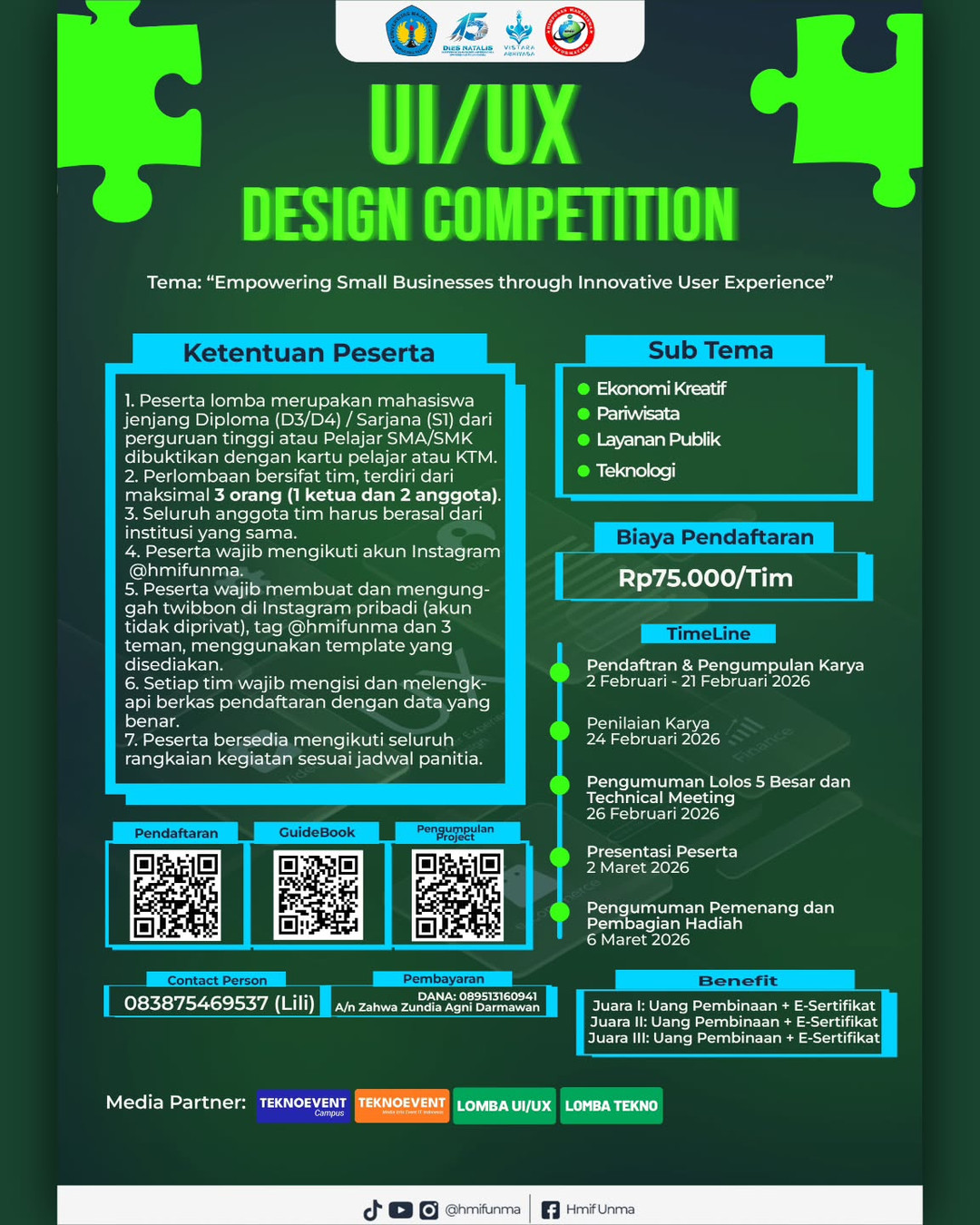UI/UX DESIGN COMPETITION 2026 - Poster 2
