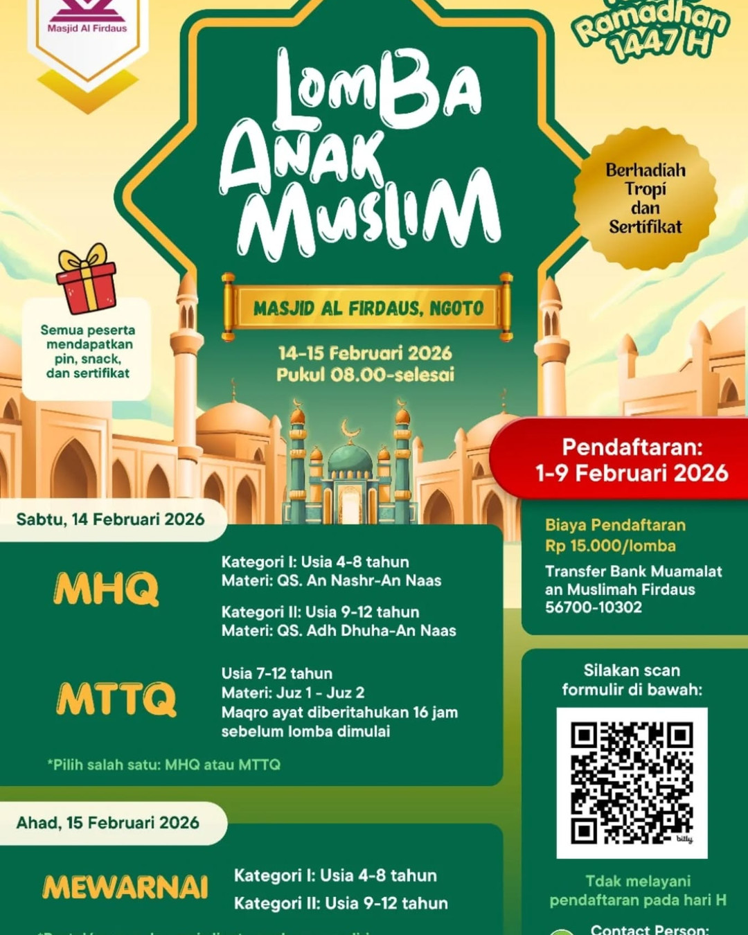 LOMBA ANAK MUSLIM - Poster 2