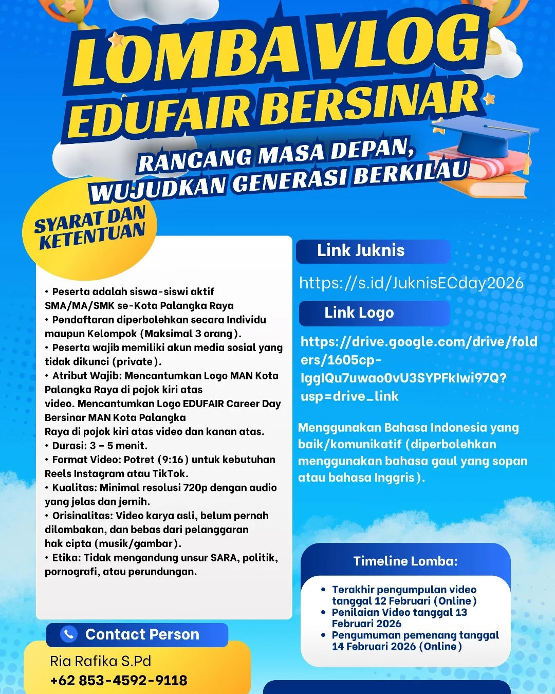 LOMBA VLOG EDUFAIR BERSINAR - Poster 2