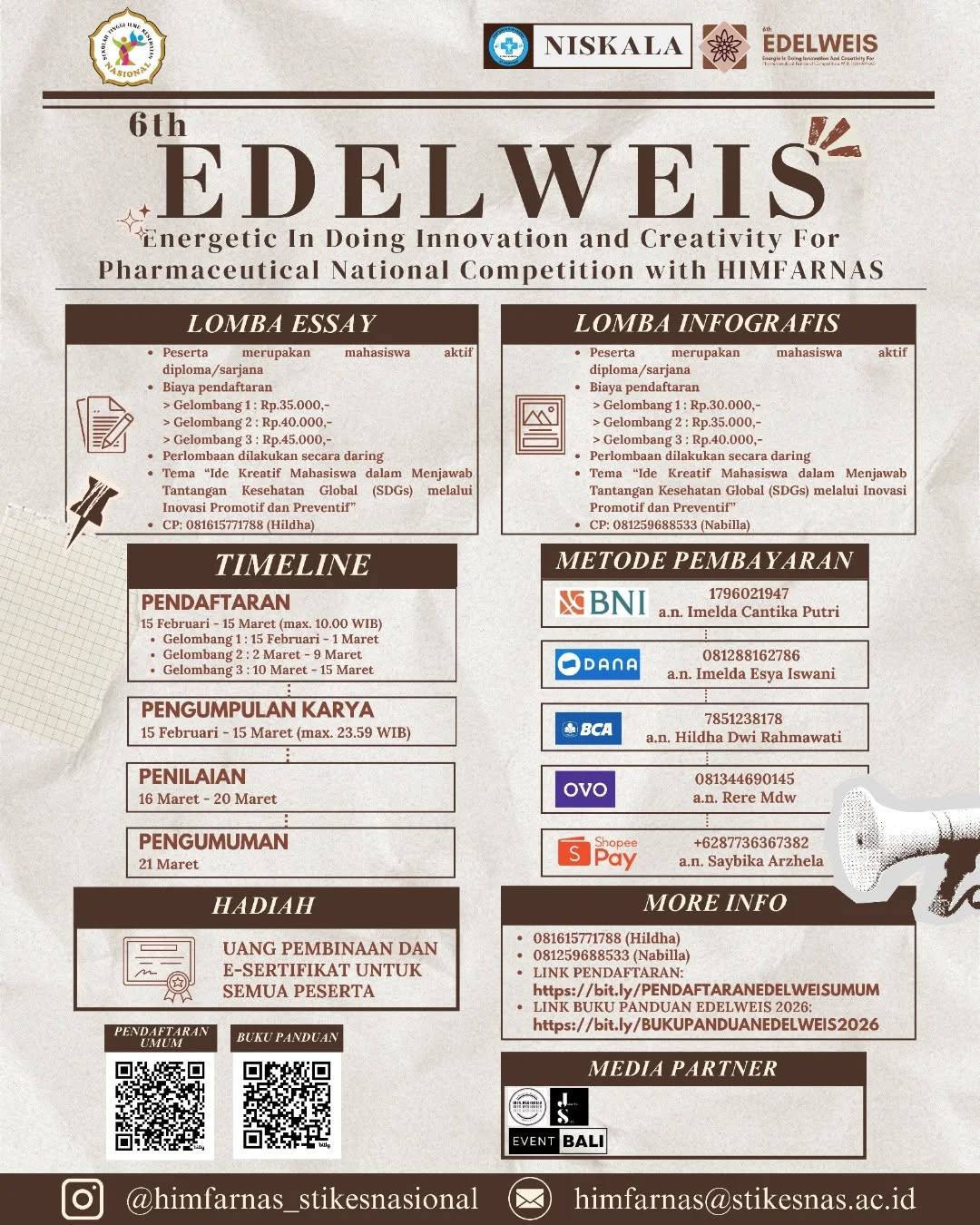 6th EDELWEIS 2026 - Poster 2