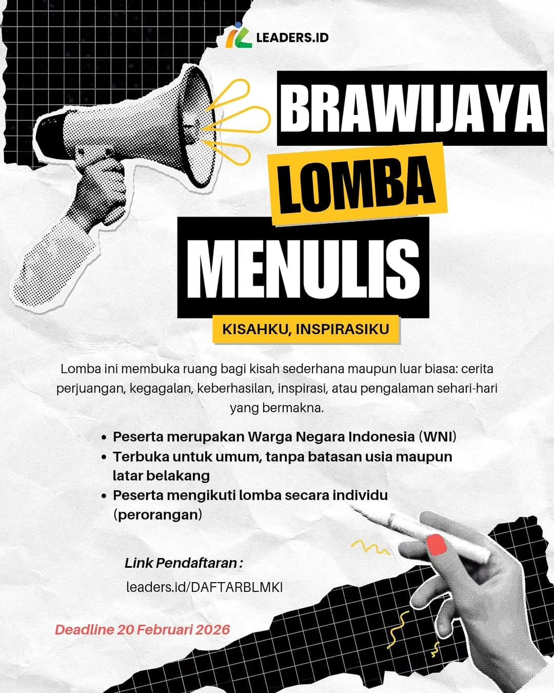 Brawijaya Lomba Menulis - Poster 2
