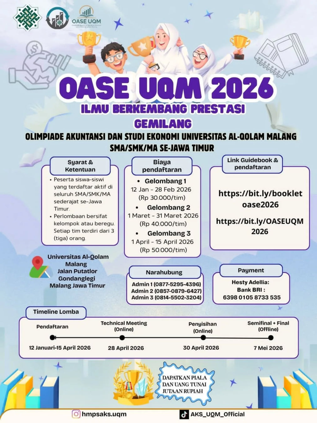 OLIMPIADE AKUNTANSI DAN STUDI EKONOMI OASE UQM 2026 - Poster 2