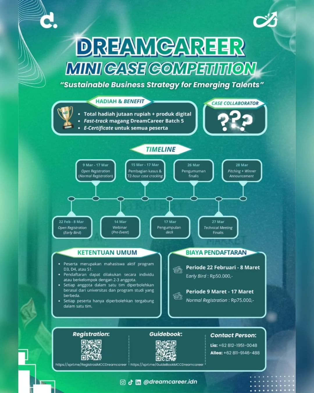 DREAMCAREER MINI CASE COMPETITION - Poster 2