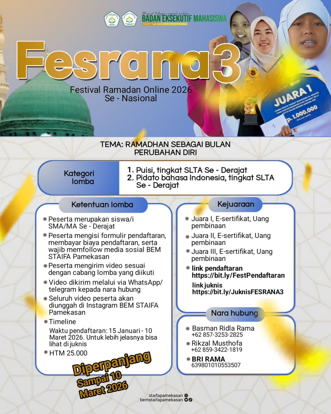 FESRANA 3 – Festival Ramadan Online 2026 - Poster 2