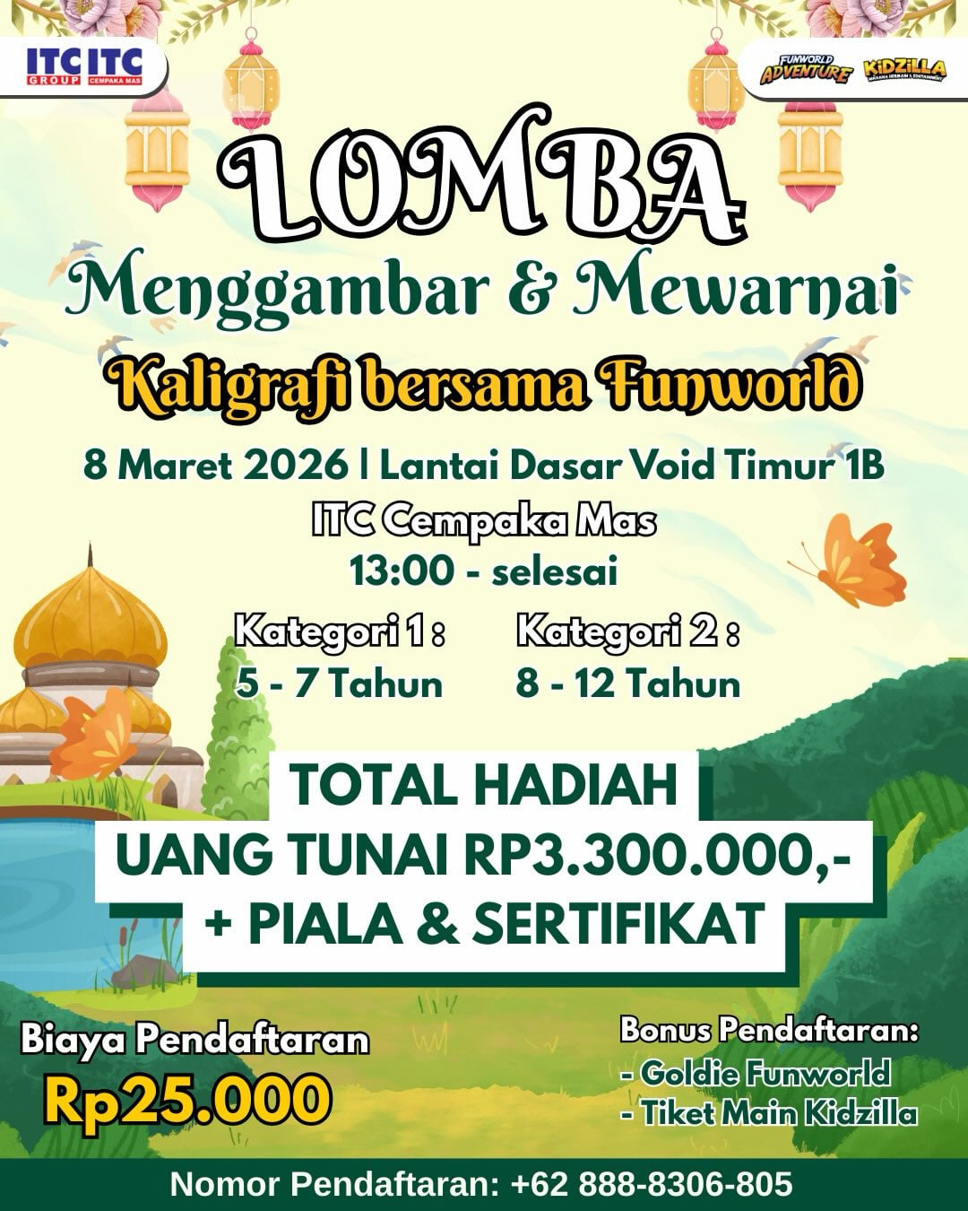 Lomba Menggambar & Mewarnai Kaligrafi - Poster 2