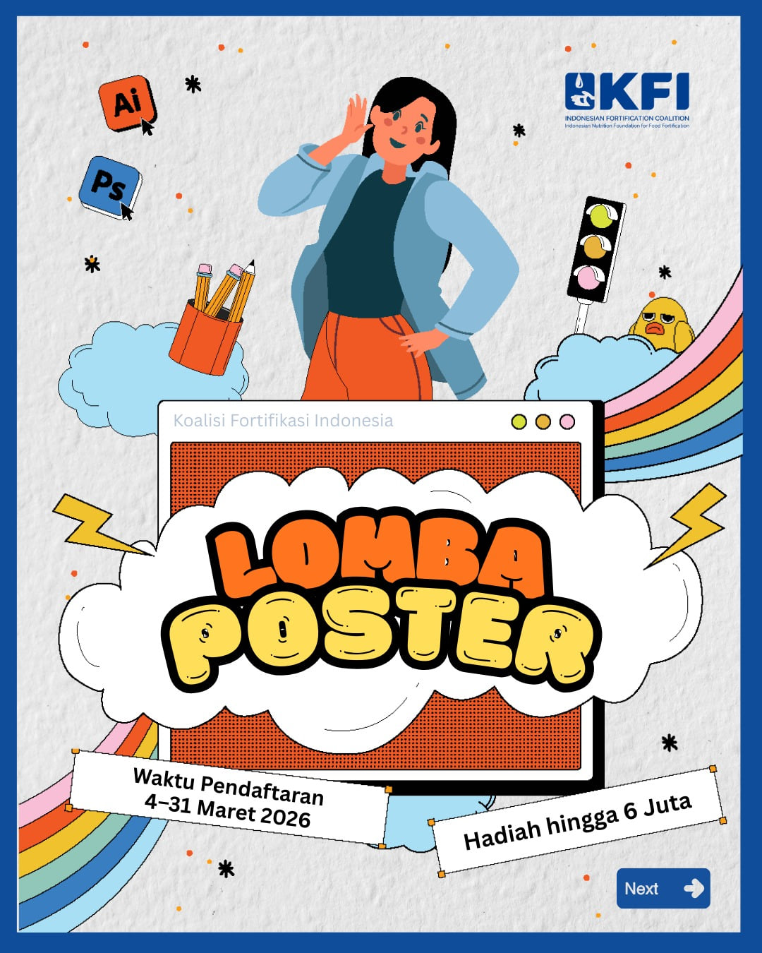 LOMBA KONTEN KREATIF KFI 2026 - Poster 2