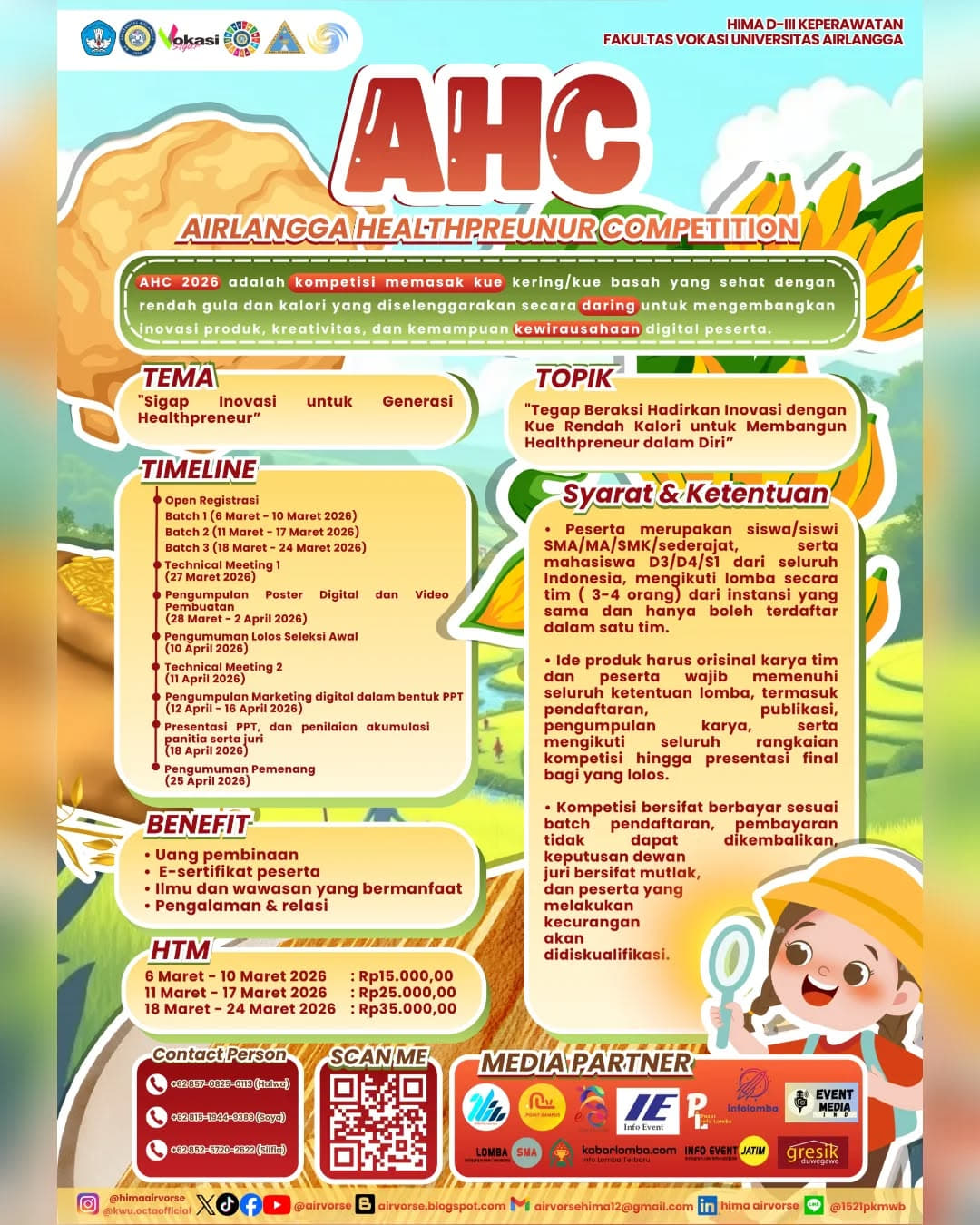 AIRLANGGA HEALTHPRENEUR COMPETITION (AHC) 2026 - Poster 2