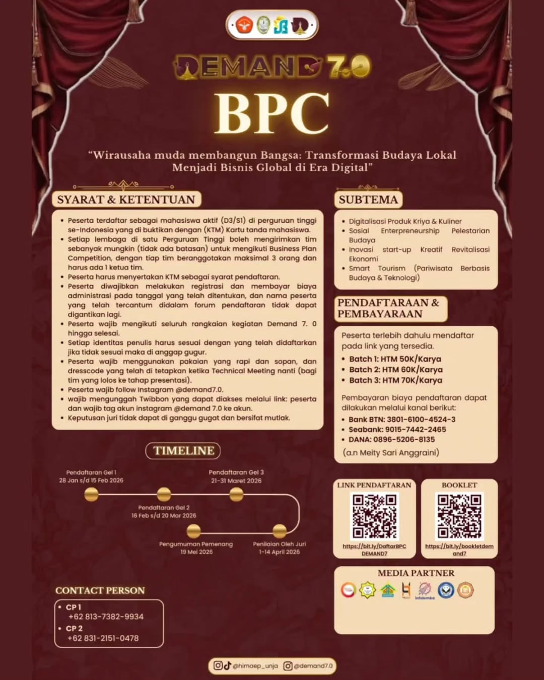 DEMAND 7.0 COMPETITIONS - Poster 2