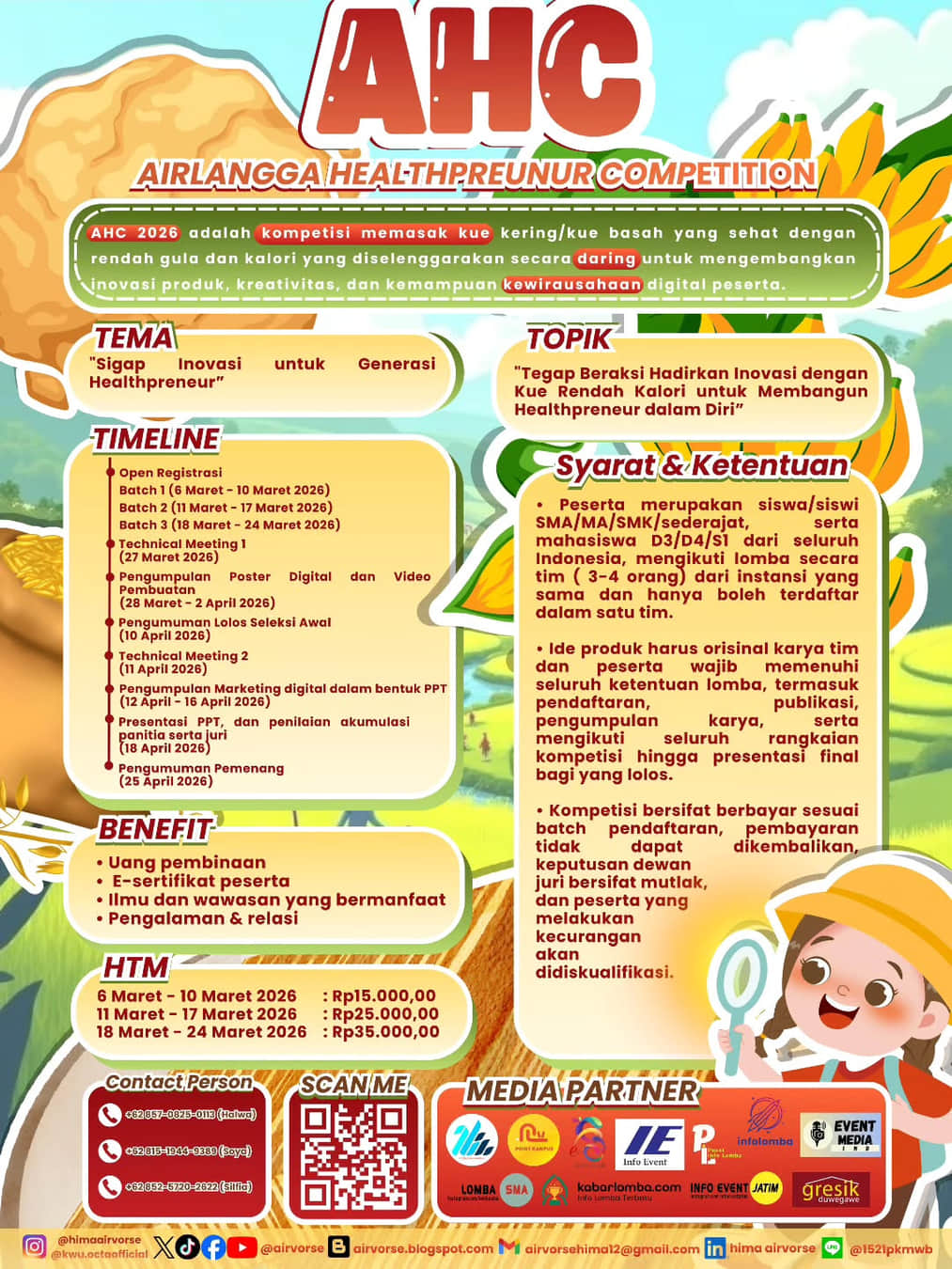 AIRLANGGA HEALTHPRENEUR COMPETITION (AHC) 2026 - Poster 2