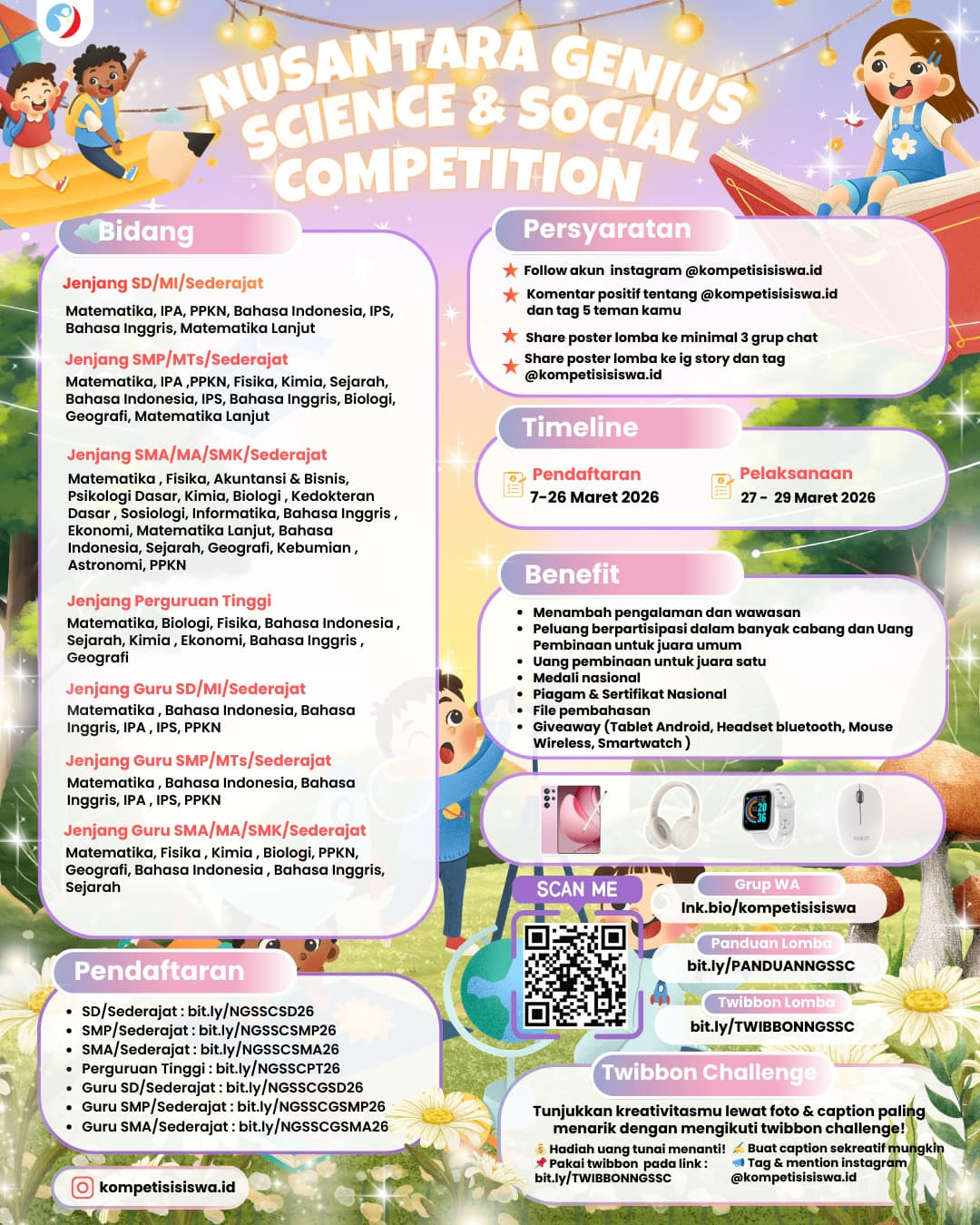 Nusantara Genius Science & Social Competition 2026] - Poster 2