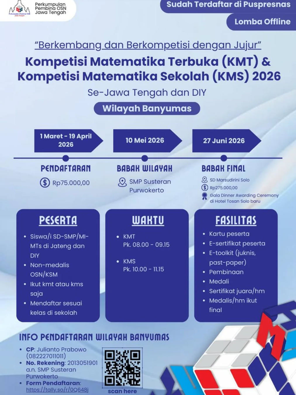 Kompetisi Matematika Terbuka (KMT) - Poster 2