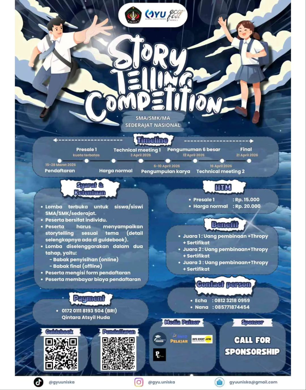 STORY TELLING COMPETITION 2026 - Poster 2