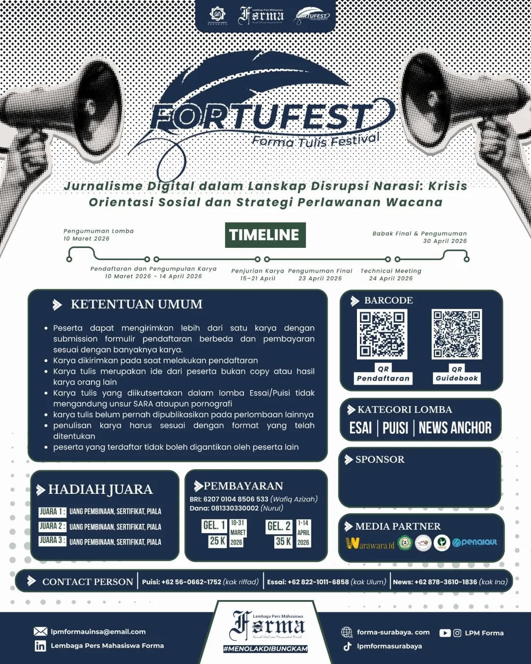 FORTUFEST: FORMA TULIS FESTIVAL 2026 - Poster 2