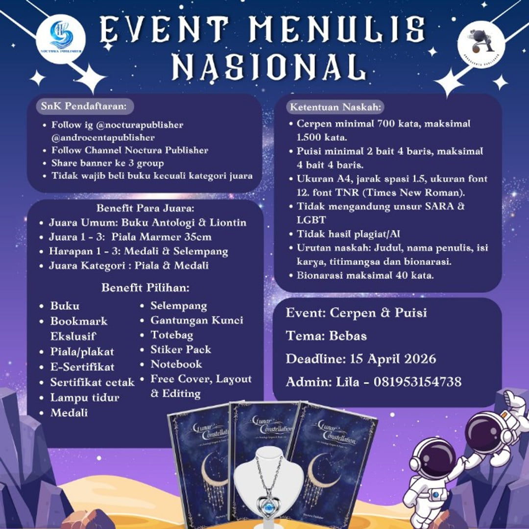 LOMBA MENULIS ANTOLOGI 2026 - Poster 2