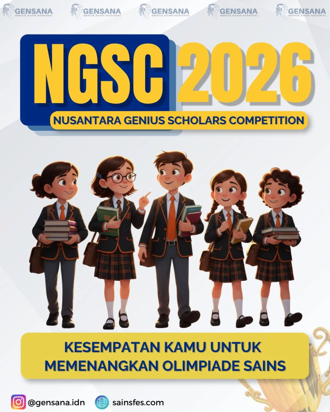 NUSANTARA GENIUS SCHOLARS COMPETITION - Poster 2