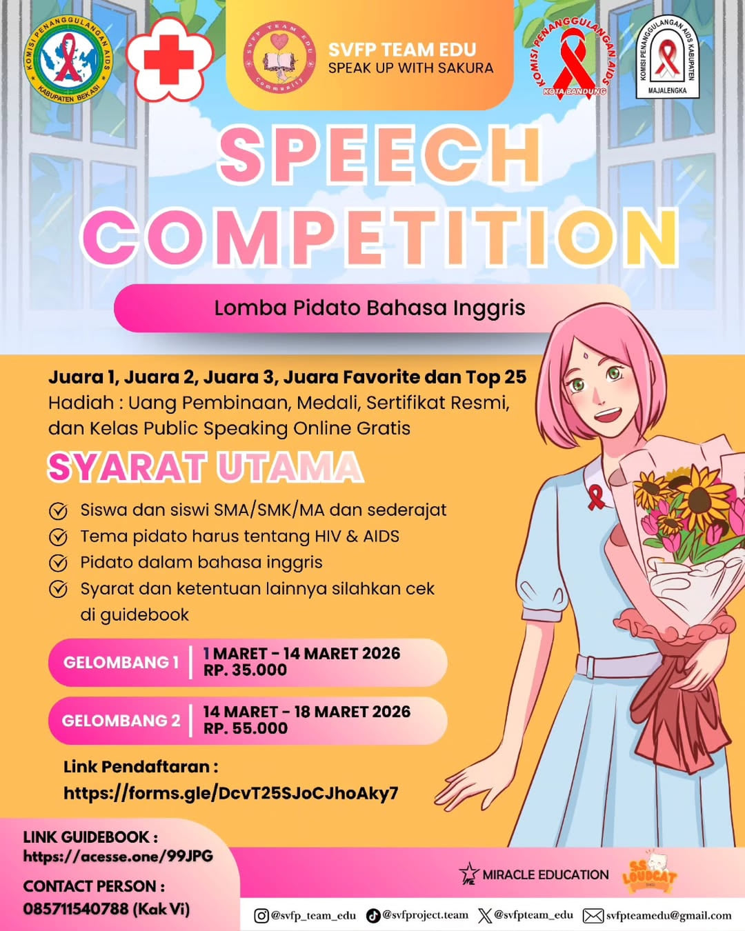 SPEAK UP WITH SAKURA – NATIONAL SPEECH COMPETITION 2026 - Poster 2