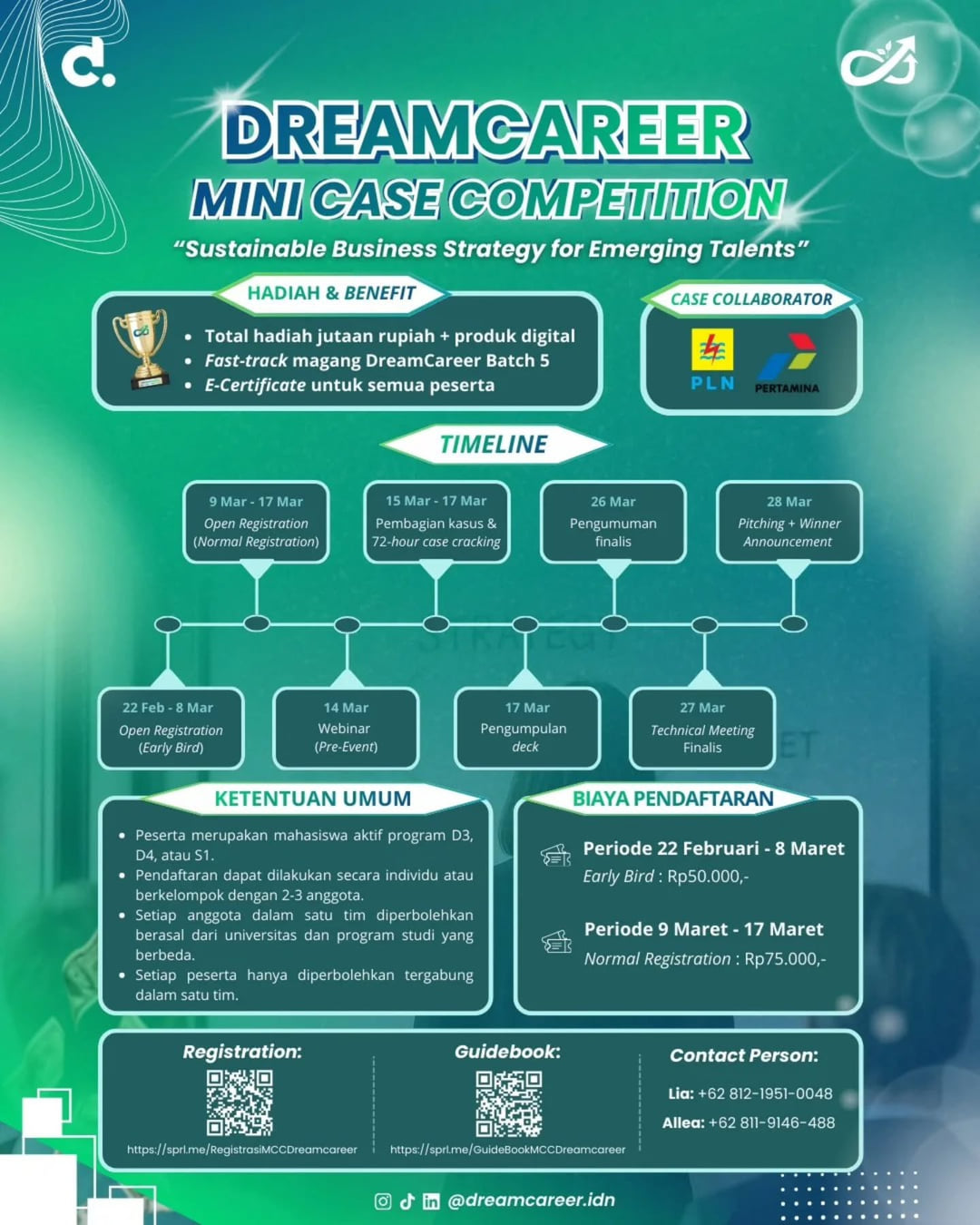 DREAMCAREER MINI CASE COMPETITION - Poster 2