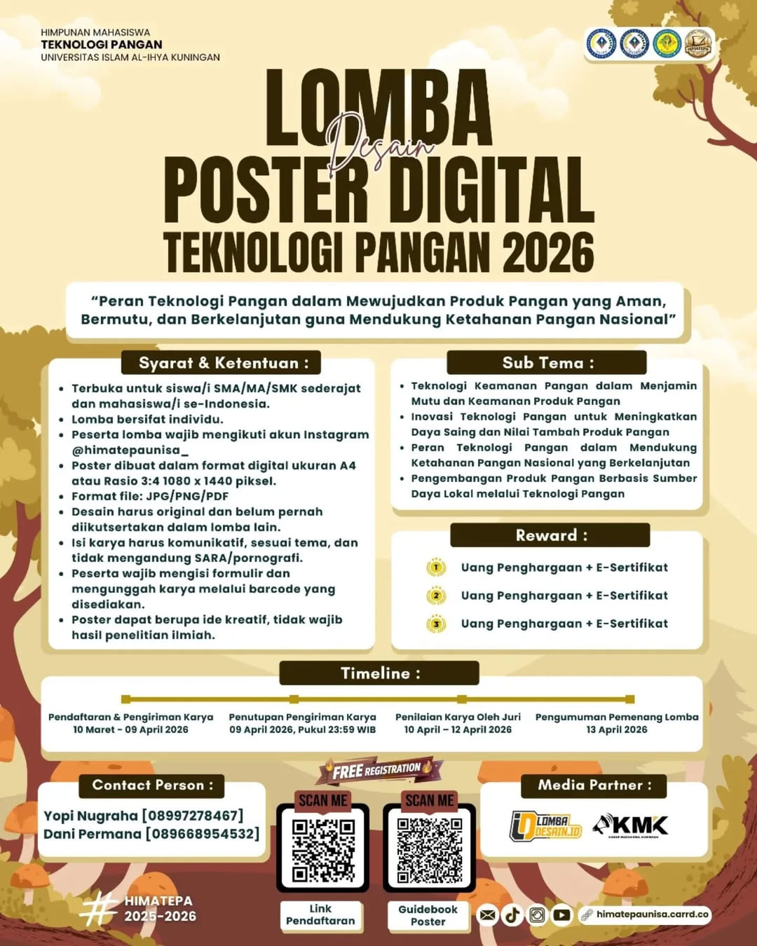 LOMBA DESAIN POSTER DIGITAL -TEKNOLOGI PANGAN 2026 - Poster 2