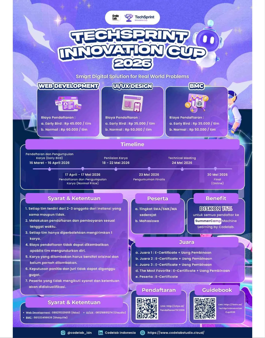 TECHSPRINT INNOVATION CUP 2026 - Poster 2