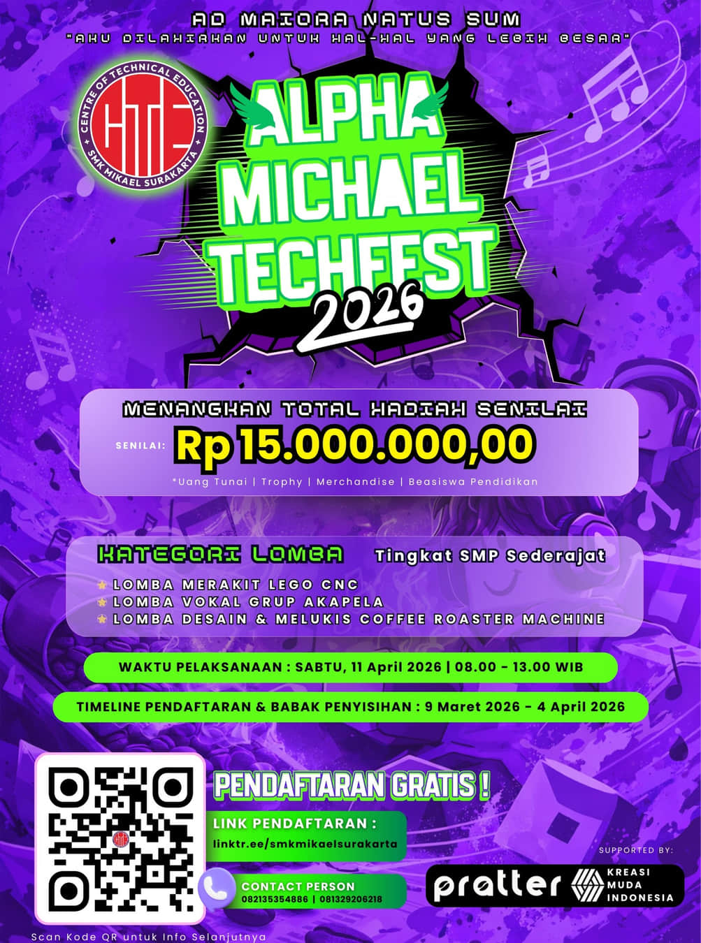 ALPHA MICHAEL TECHFEST 2026 - Poster 2