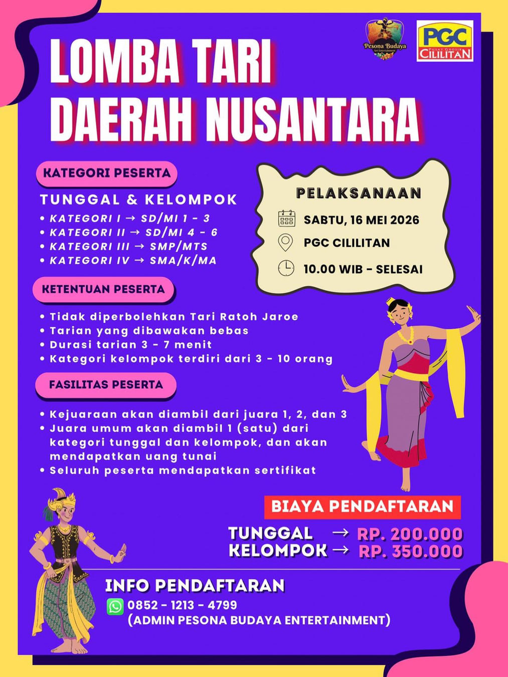 Lomba Tari Daerah Nusantara - Poster 2