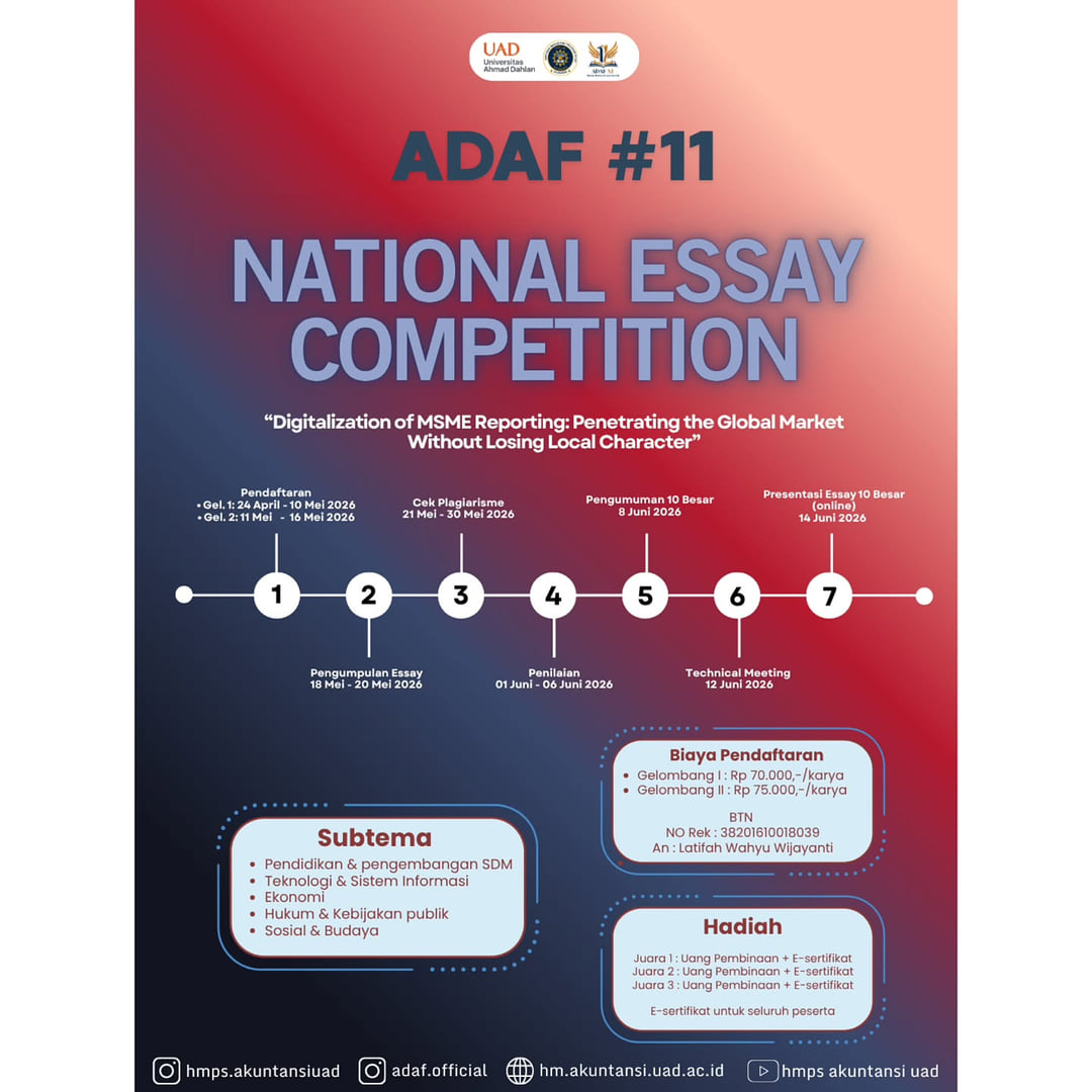 ADAF #11 National Essay Competition - Poster 2