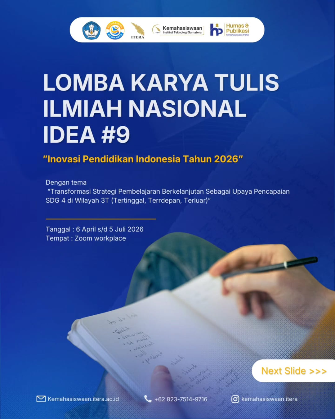 LKTIN IDEA 9 (Lomba Karya Tulis Ilmiah Nasional) - Poster 2