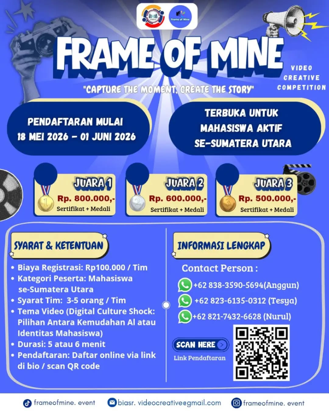 FRAME OF MINE Video Creative Competition - Poster 2