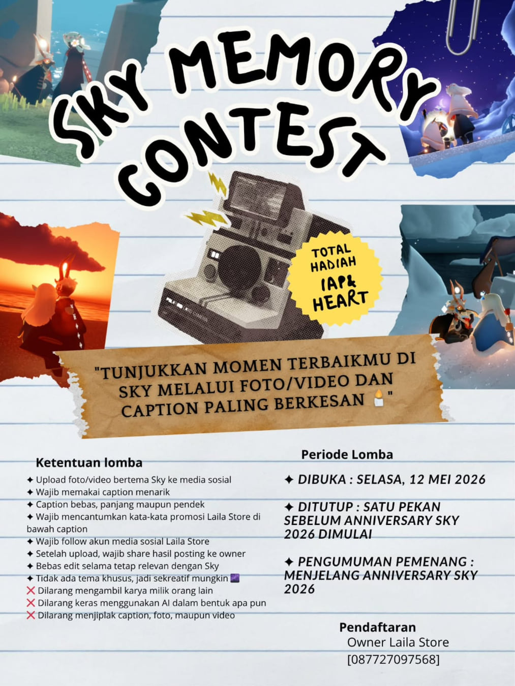 SKY MEMORY CONTEST - Poster 2