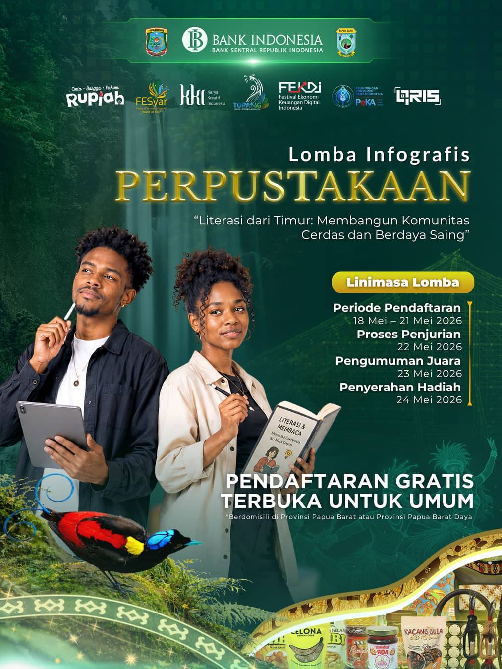 Lomba Infografis Perpustakaan dan Literasi - Poster 2