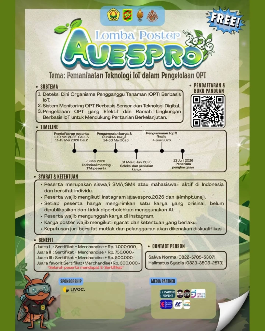 Lomba Poster AVESPRO 2026 - Poster 2