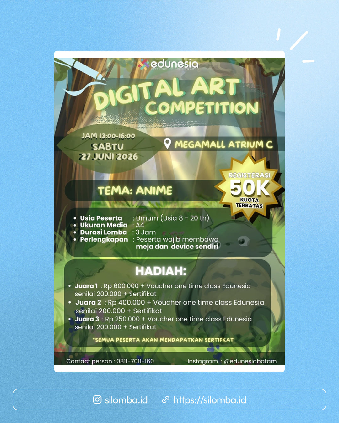 Digital Art Competition by Edunesia - Poster 1