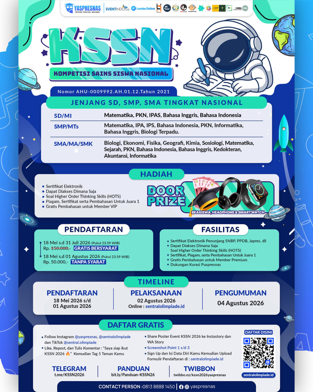 KSSN 2026 - Kompetisi Sains Siswa Nasional - Poster 2