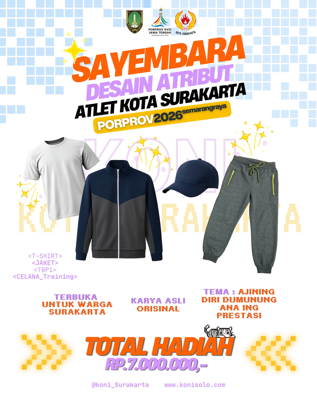 SAYEMBARA DESAIN ATRIBUT ATLET KOTA SURAKARTA - PORPROV 2026 - Poster 2