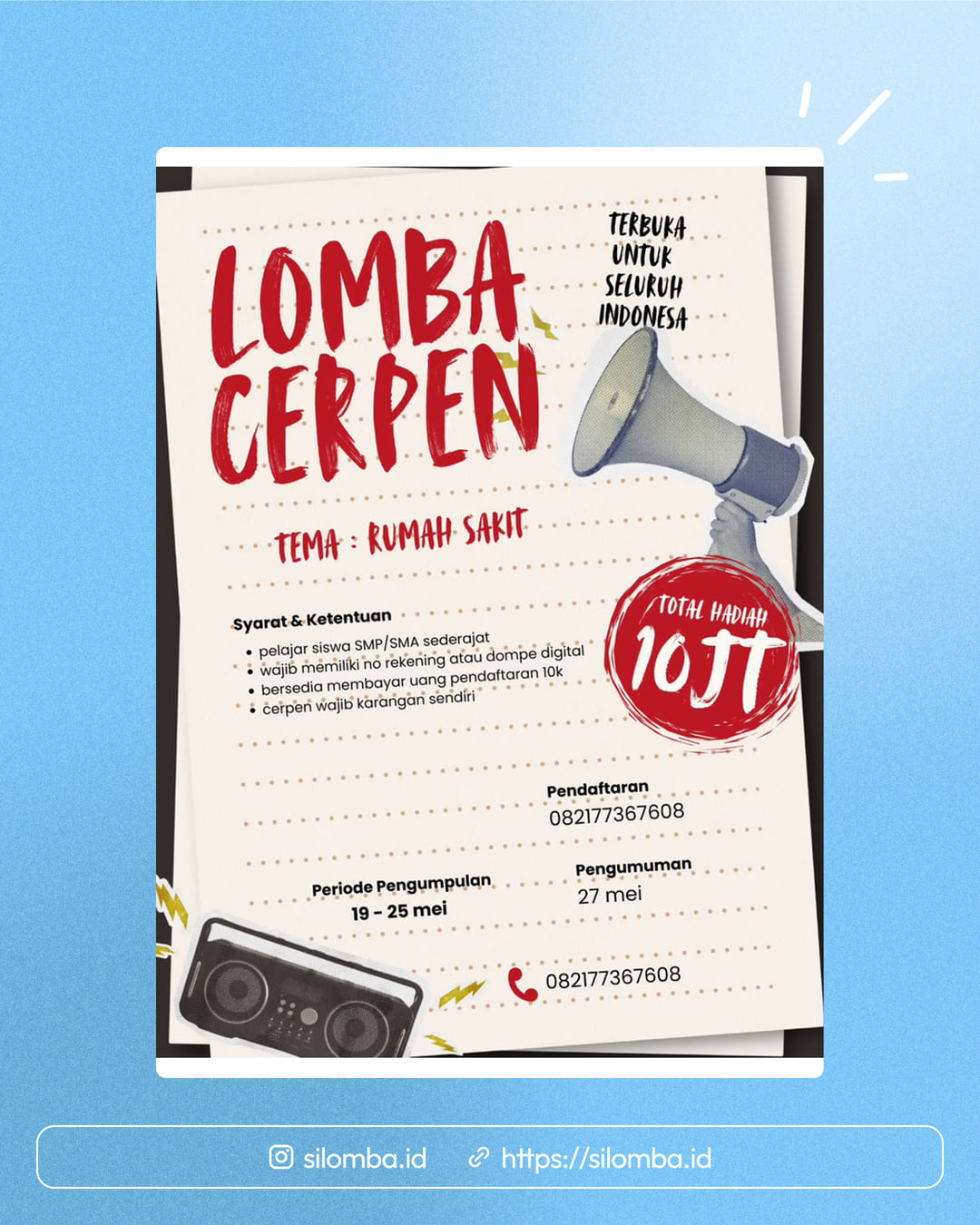 Lomba Cerpen Nasional - Poster 1