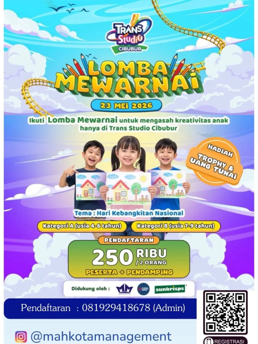 Lomba Mewarnai Trans Studio Cibubur - Poster 2