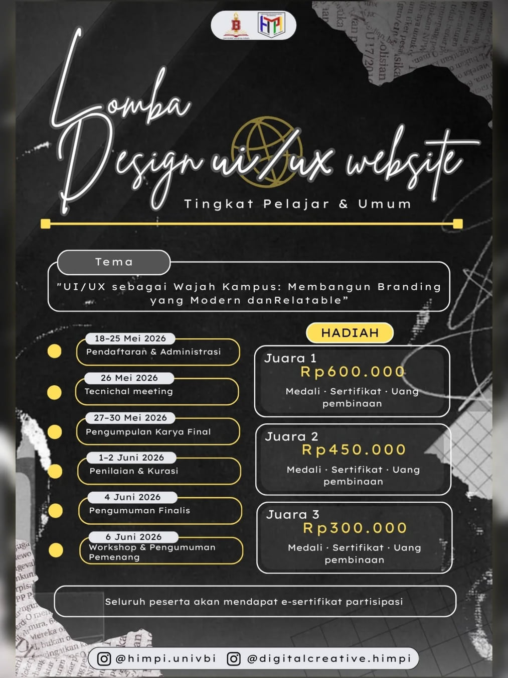 UI/UX Design Competition 2026 - Poster 2