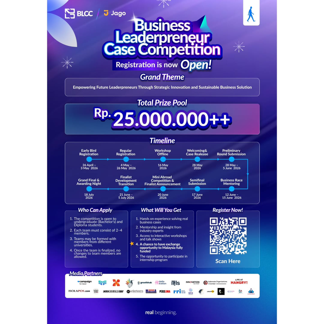Business Leaderpreneur Case Competition (BLCC) 2026 - Poster 2