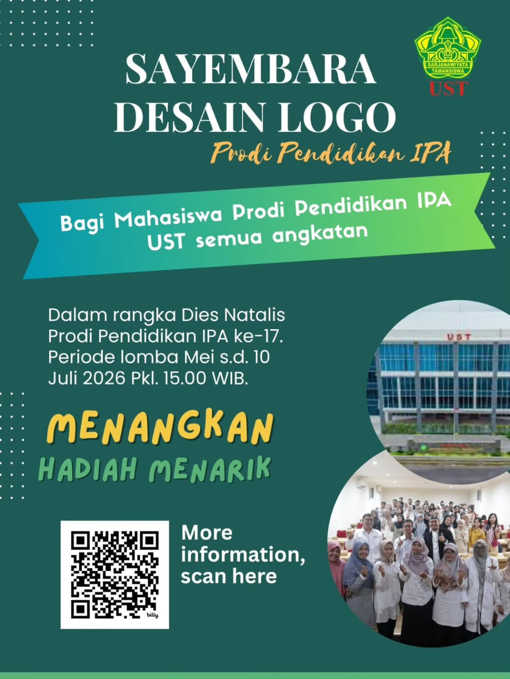 Sayembara Desain Logo Prodi Pendidikan IPA UST - Poster 2