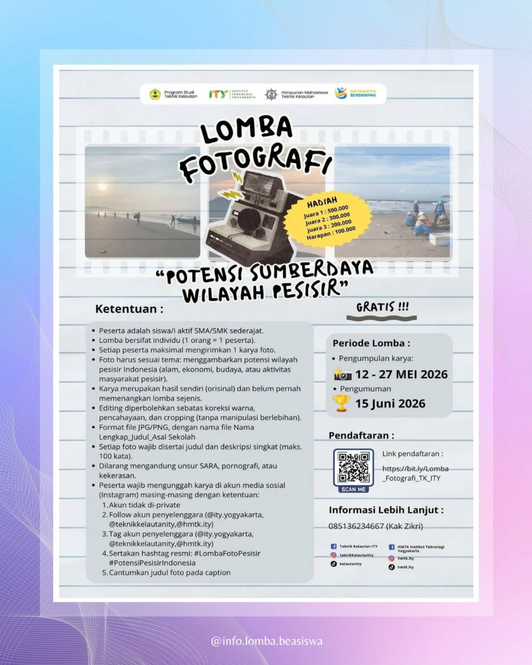 LOMBA FOTOGRAFI Potensi Sumberdaya Wilayah Pesisir - Poster 2