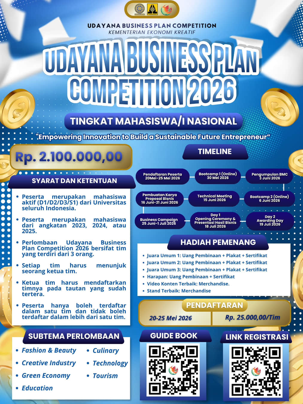 Udayana Business Plan Competition 2026 - Poster 2